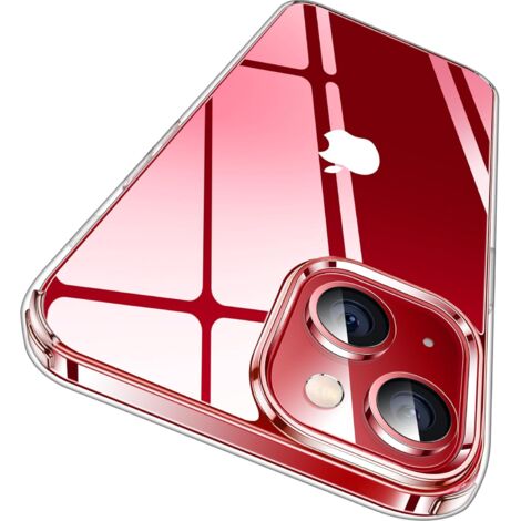 Hülle für Apple iPhone 13 Silikon farblos transparent Basic + Ständer (1/5)
