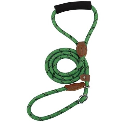 ANTI-RUTSCH HUNDEHALSBAND LEINE GRÜN LÄNGE 130 cm DURCHMESSER 8 mm