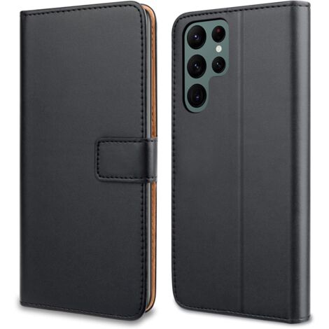 Hülle für Samsung Galaxy S22 Ultra, geschlossen, mit Klappe, Schwarz, SM-908 (1/5)