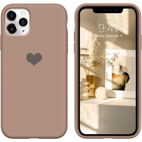 CASE COVER FÜR APPLE IPHONE 11 PRO MAX CASE BRAUN SILIKONRÜCKSEITE (1/5)