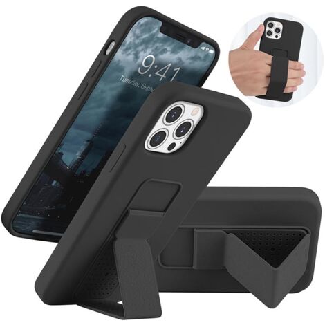 STARKE SCHWARZE HÜLLE FÜR IPHONE 13 PRO 6.1' STRAP STAND (1/5)
