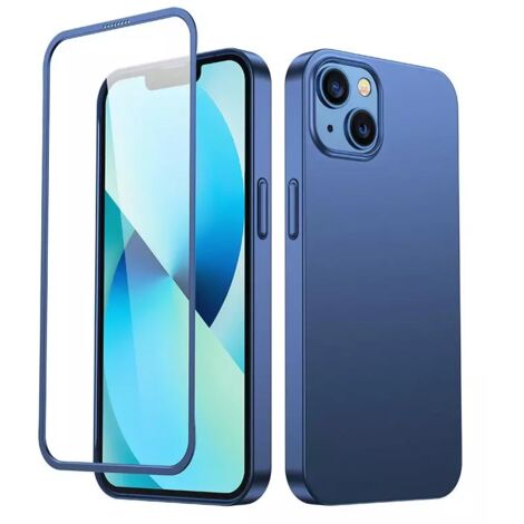Hülle für Apple iPhone 13 Bumper Marineblau Dunkel 360 Grad Robuster Schutz (1/3)