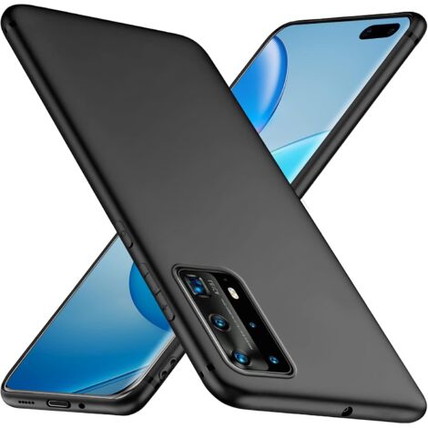 Hülle für Huawei P40 Pro, Silikonrückseite, Schwarz, ELS-NX9, ELS-N04 (1/5)