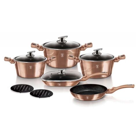 BERLINGER HAUS BH-6191 ROSÉGOLD-GRANIT-KOCHGESCHIRR-SET (1/5)