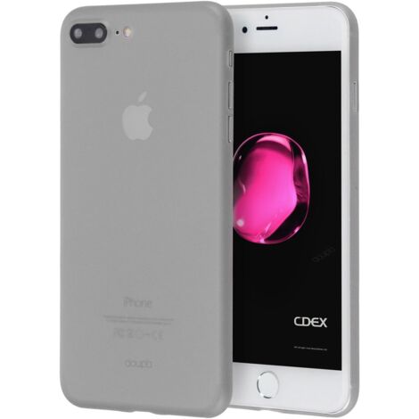 Hülle für Apple iPhone 7 Plus/iPhone 8 Plus Hülle flexibel grau matt dünn (1/5)