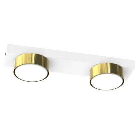 WOHNZIMMER-DECKENLEUCHTE LED LOFT GX53 WEISSGOLD POLSKA
