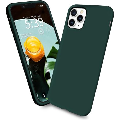 Hülle für Apple iPhone 11 Pro Max, Flaschengrün, Silikonrückseite (1/4)