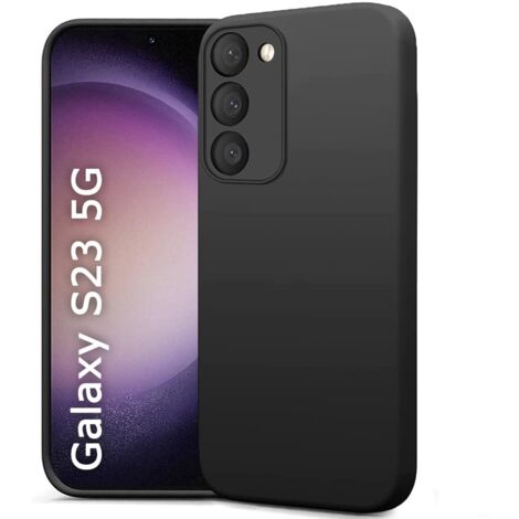 Silikonhülle für Samsung Galaxy S23 5G, Schwarz, matt, dünn, SM-S911B (1/5)