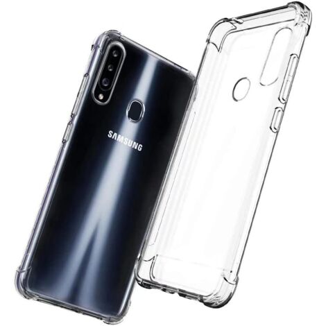 Hülle für Samsung Galaxy A20S, transparentes Silikon, flexible Rückseite (1/5)