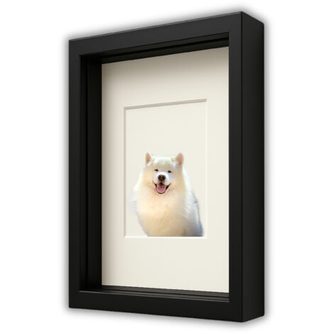 Tiefer 3D-Rahmen 30x40 cm für Moosbastelarbeiten für Fotos, Farbe schwarz