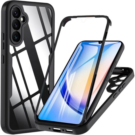 BUMPER CASE FÜR SAMSUNG GALAXY A34 SCHWARZER RAHMEN 360° SCHUTZ SM-A346B (1/5)