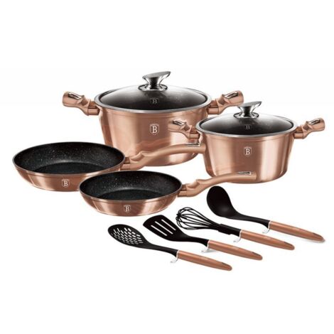 BERLINGER HAUS BH-6142 ROSÉGOLD-GRANIT-KOCHGESCHIRR-SET (1/5)