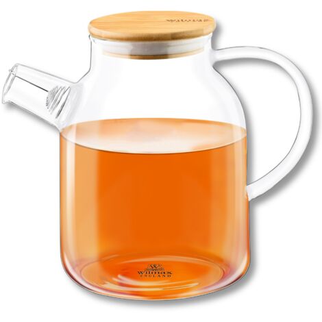 Wilmax 1,6 L Thermo-Teekanne und Kräuterkanne aus Glas
