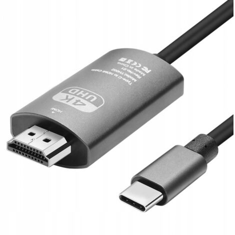 USB-C to HDMI Cable Adapter 2 m - 4K @ 60Hz 100W PD Charge, Portable Docking Station for Switch 2 TV Mode, Travel Gaming & Office Use with Switch 2 (21.0.0) is