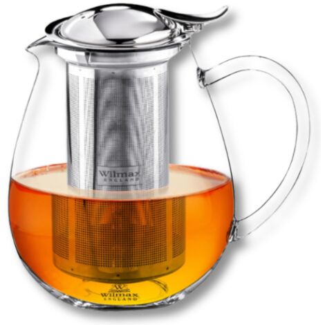 Teekanne mit Filter, Thermoglas, Wilmax, 1,3 l (1/5)