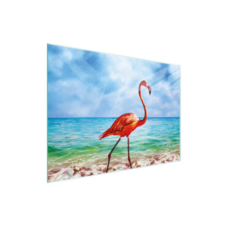 Glasschneidebrett 30x22 Flamingo (1/5)