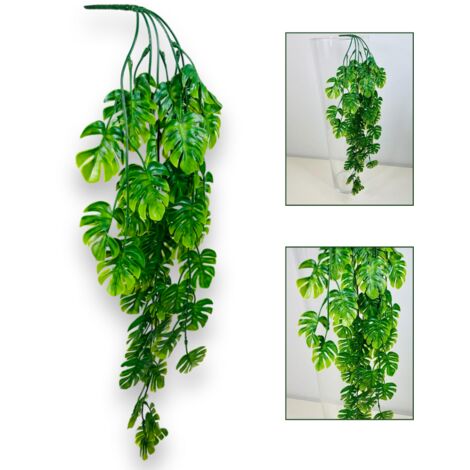 Girlande mit Monsterablättern, Monstera-Anhänger 73 cm, grün