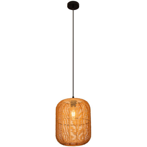 Bambus BOHO Rattan Holz Loft Hängende Deckenlampe