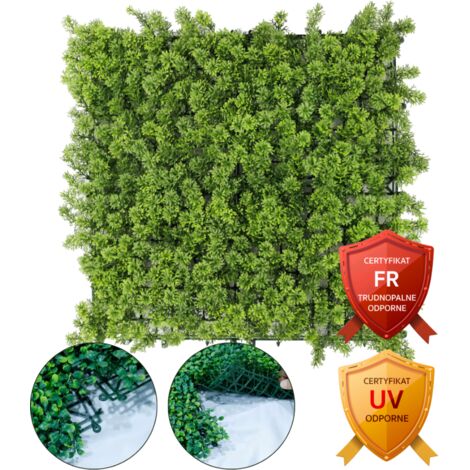 Grüne Wand - Pflanzenpaneel - Moos - Schwer entflammbar / UV-beständig 50 x 50