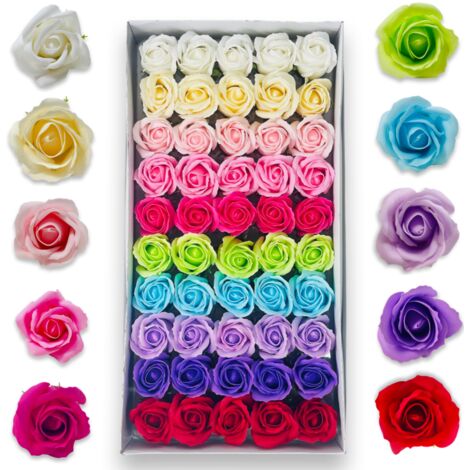 Seifenrosen im Set à 50 Stück, bunt gemischt (1/5)