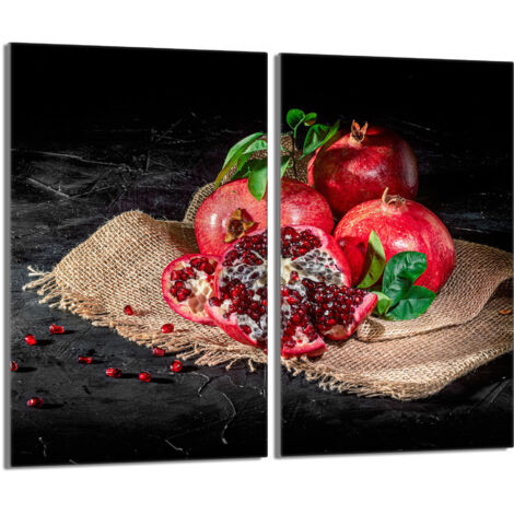 Glasschutzplatte für den Herd 2x30x52 Granat (1/5)