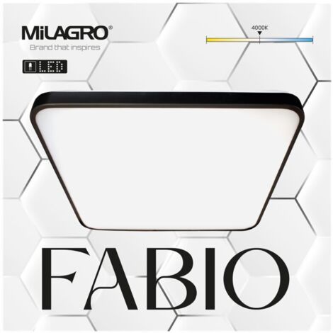 FABIO LED-Deckenleuchte Schwarz MILAGRO ML7935 (1/5)