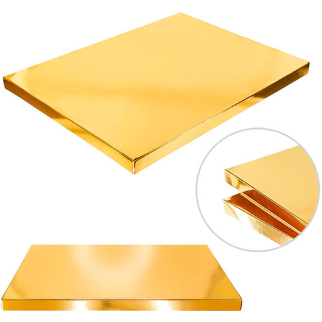 Cake Board Unterlage Rechteckig Gold 30x40 cm 2 cm Quadrat Trommel Premium Brand4Cake (1/5)