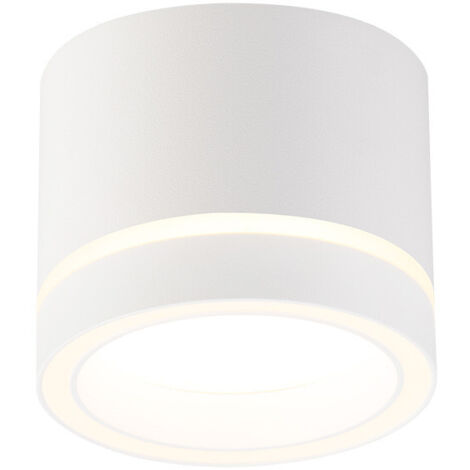 Moderner dekorativer Deckenspot weiß 8 cm rund Ø8,5cm 1xGX53 7W KENDAL Light Prestige