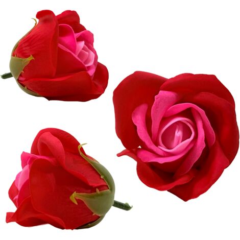 Zweifarbige Seifenrose - Rot und Rosa (1/5)