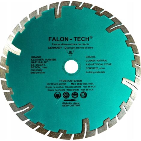 Falon Tech 300 mm Diamantklinge für tiefe Schnitte