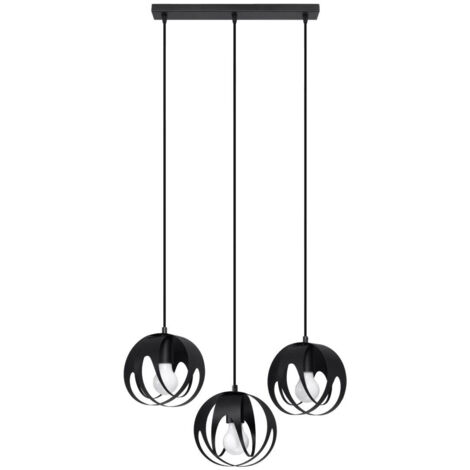Dreifache Pendelleuchte schwarz TULOS 3xE27 15W SL.1089 Sollux Lighting (1/5)