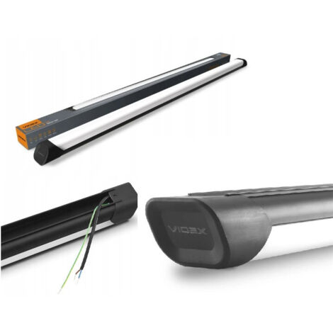 Aufputz-LED-Lampe aus Aluminium, 120 cm, 72 W, 8000 lm, 5000 K, Videx