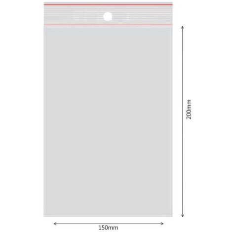 neoLab LDPE Ziplock Beutel mit Verschluss Gelb, Transparent, 310mm x 220mm, 100 Stück