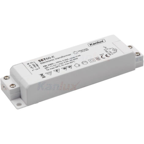 Transformator-Netzteil für Halogenlampen 12V SET 60W Kanlux 1425