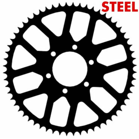Stunt-Stahlkettenrad 60t-520 Kawasaki ZX6-R 636 ER6 Z750 Z800 Z650 EX650 Ninja