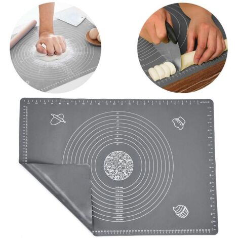 Silikon Gebäck Bord Küche Matte Pad Skala Messen Große XXL 65x45 (1/5)