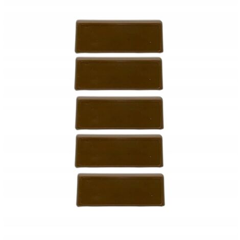 Abdeckkappen für Fensterablauflöcher, 5er-Set, Walnuss