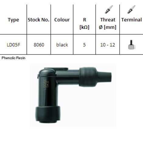 NGK Zündkerze LD05F (Code 8060) YBX