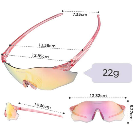 X LOOP Polarisierte Sport-Sonnenbrille Für Herren – UV400, Türkis-Orange Verspiegelt, Für Outdoor-Sport
