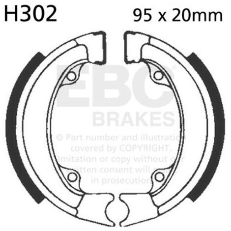 EBC H302 Bremsbacken (1 Satz)