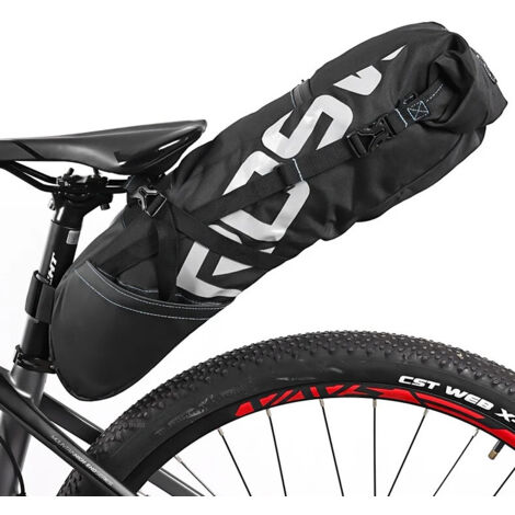 ROSWHEEL 10L Fahrradtasche, die an der Sattelstütze unter dem ROXAR Sattel befestigt wird, wasserdicht