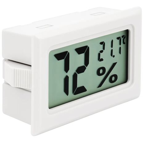 Holzthermometer Aus Buche – Weiß, 20 Cm, Analog Von -30°C Bis 50°C – Für Innen & Außen