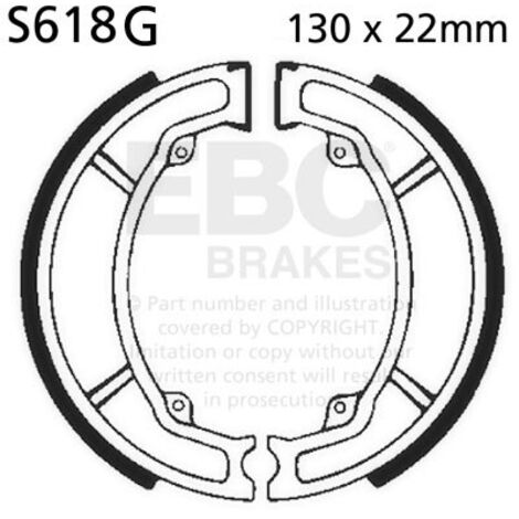 EBC S618G geschlitzte Bremsbacken (1 Satz)