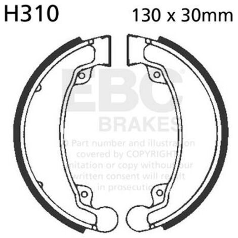 EBC H310G geschlitzte Bremsbacken (1 Satz)