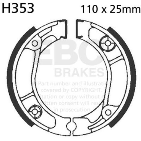 EBC H353 Bremsbacken (1 Satz)