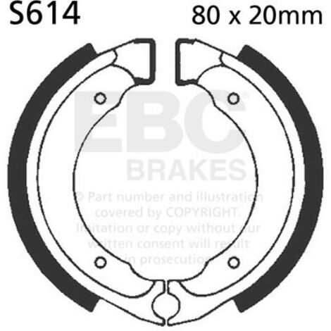 EBC S614 Bremsbacken (1 Satz)