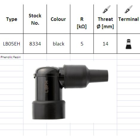 NGK Kerzenrohr LB05EH (Code 8334) YBX