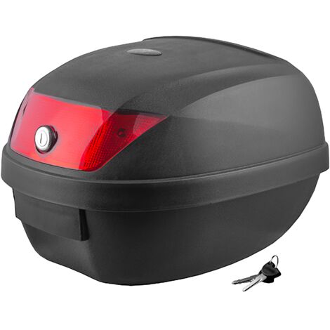 Moretti MR-807 Kofferraum, 28 l, schwarz, roter Reflektor