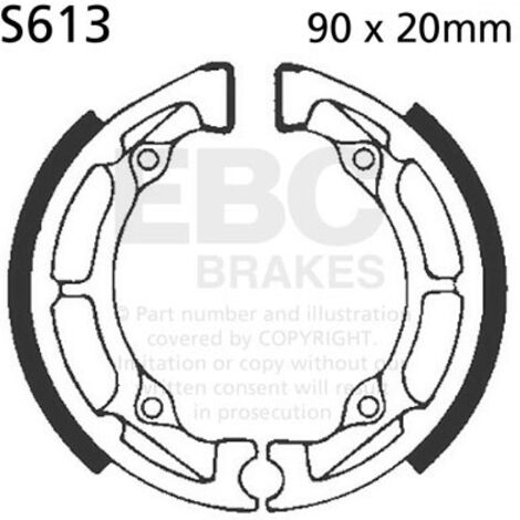 EBC S613 Bremsbacken (1 Satz)