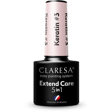 Claresa Extend Care 5 IN 1 KERATIN – Stärkendes Basisgel Für UV-Maniküre, Bis 1 Cm Verlängerung